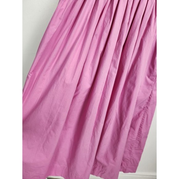 Free People Women's Sz. S Pink Purple Midi Adjustable Button Chest Dress - Picture 4 of 7